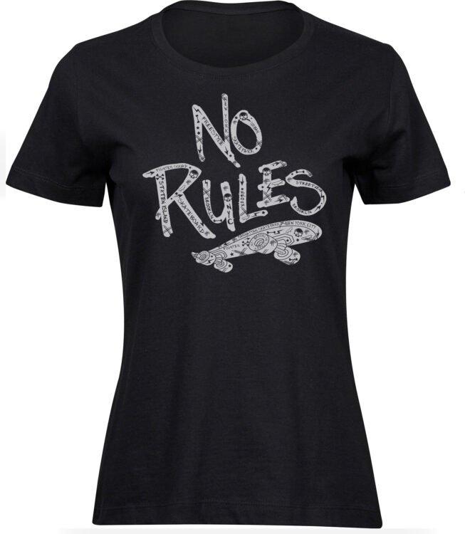 T-Shirts für FRAUEN NO RULES SKATEBOARD