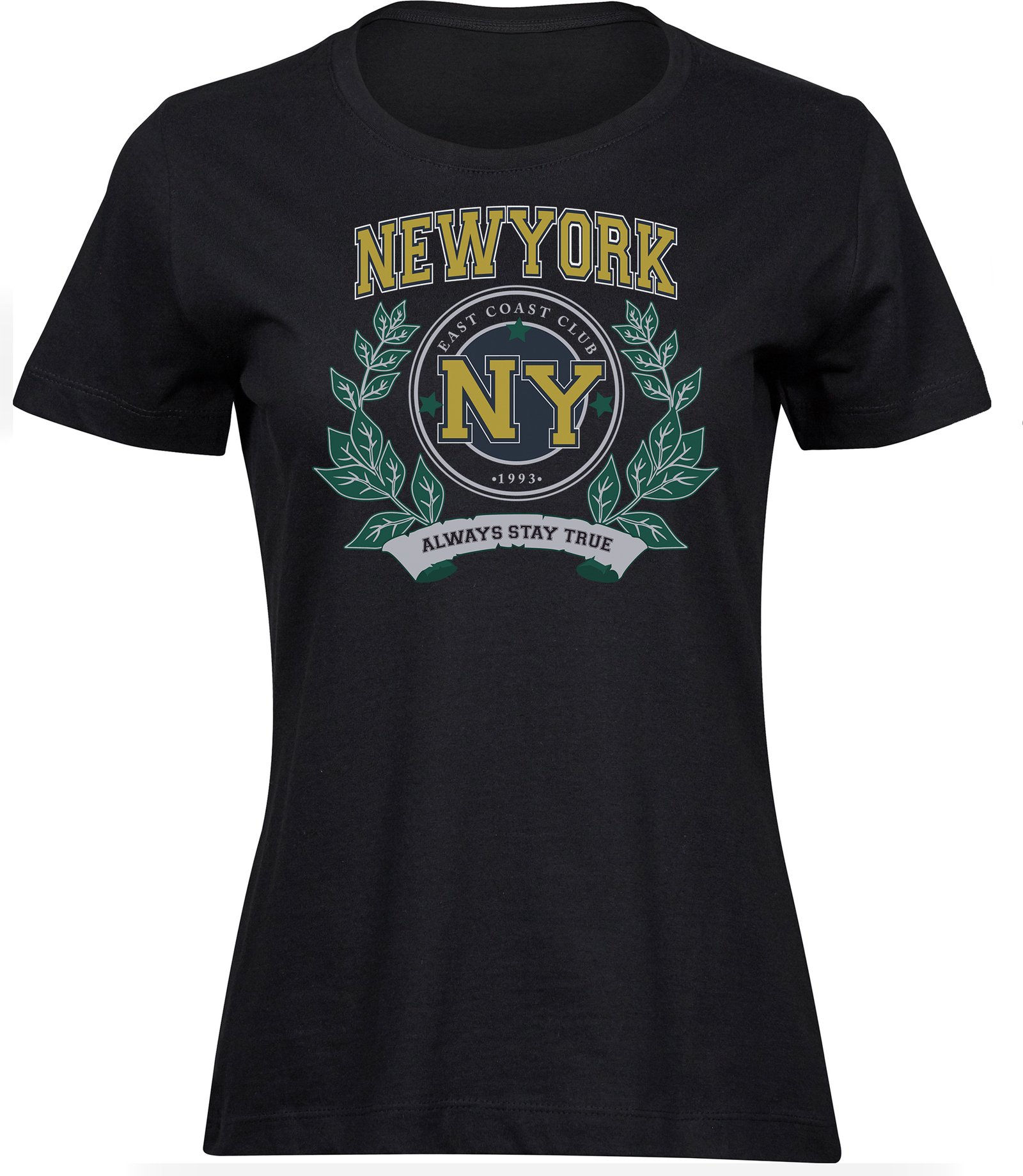 A-125 wb T-Shirts für FRAUEN STAY TRUE NEW YORK