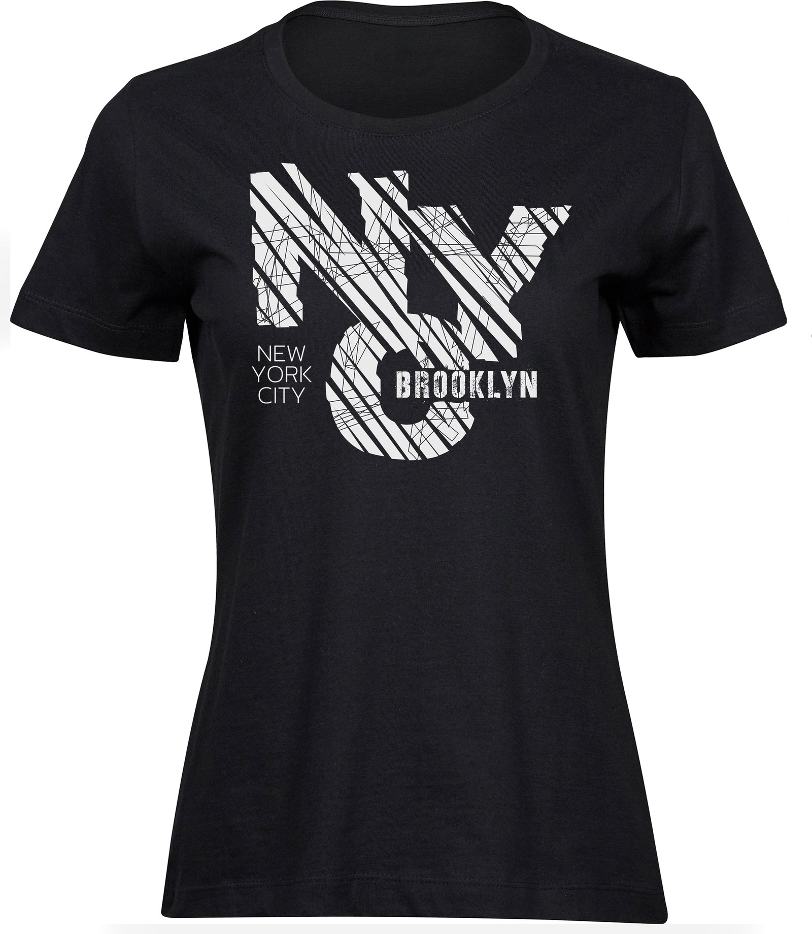 A-126 wb T-Shirts für FRAUEN NYC BROOKLYN