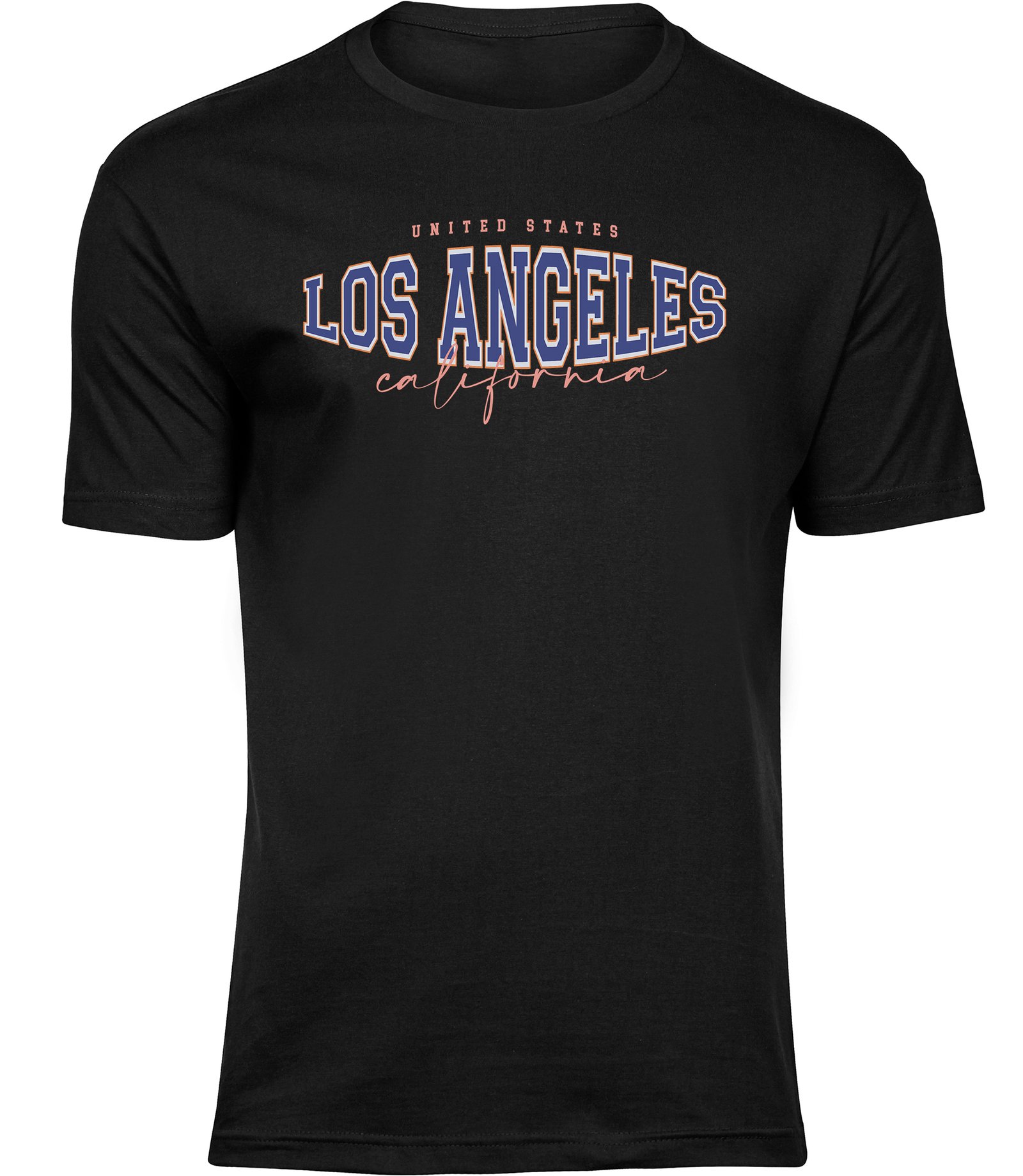 A-147 mb Herren MÄNNER Baumwolle Schwarz T-shirts Los Angeles United States California Freizeit Sommer Geschenk