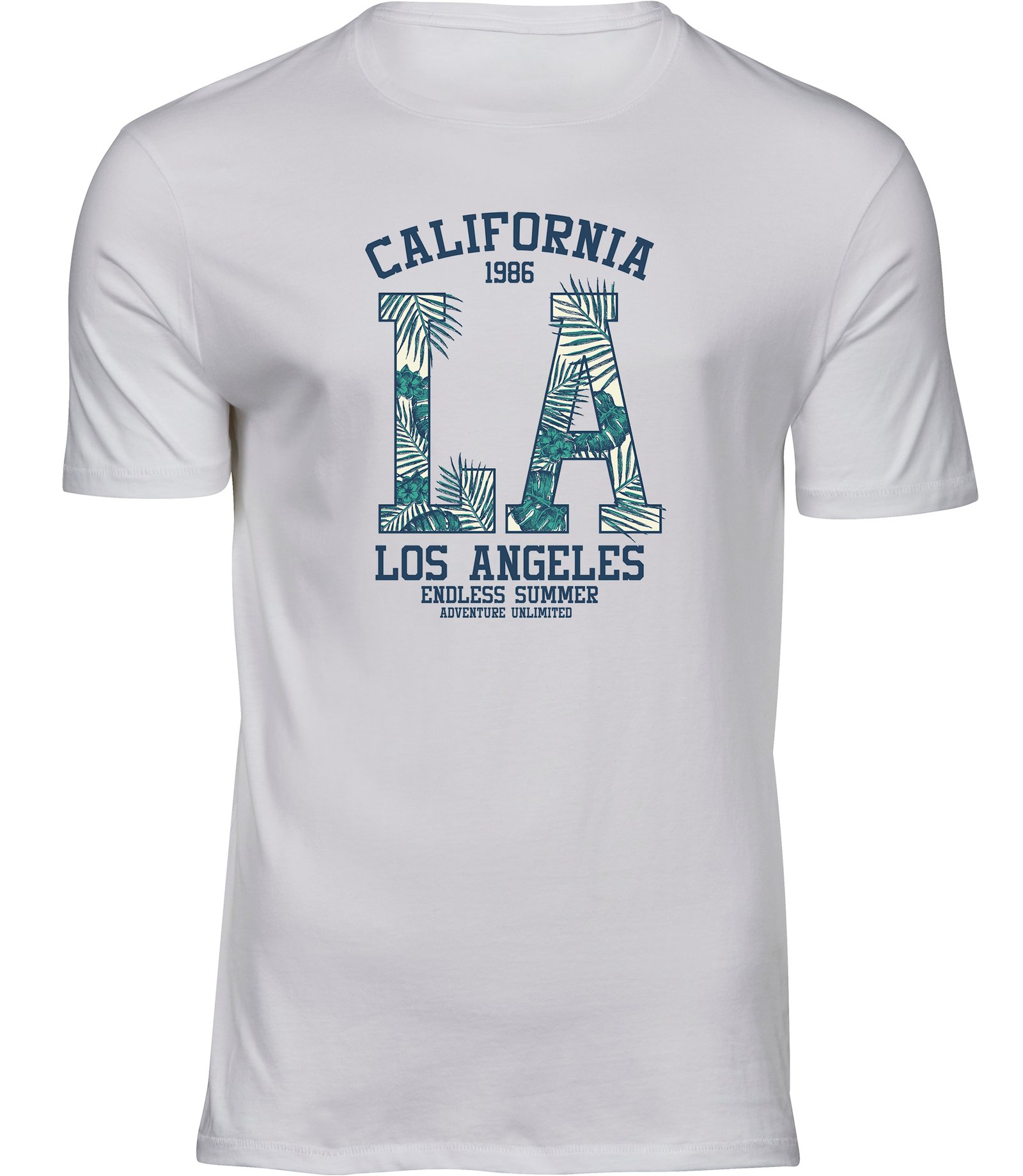 A-182 mw Herren MÄNNER Baumwolle T-shirts Los Angeles LA Endless Summer Adventure unlimited Freizeit Sommer Geschenk