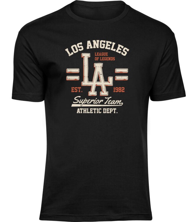 Herren MÄNNER Baumwolle T-shirts Los Angeles LA Legends Freizeit Sommer Geschenk