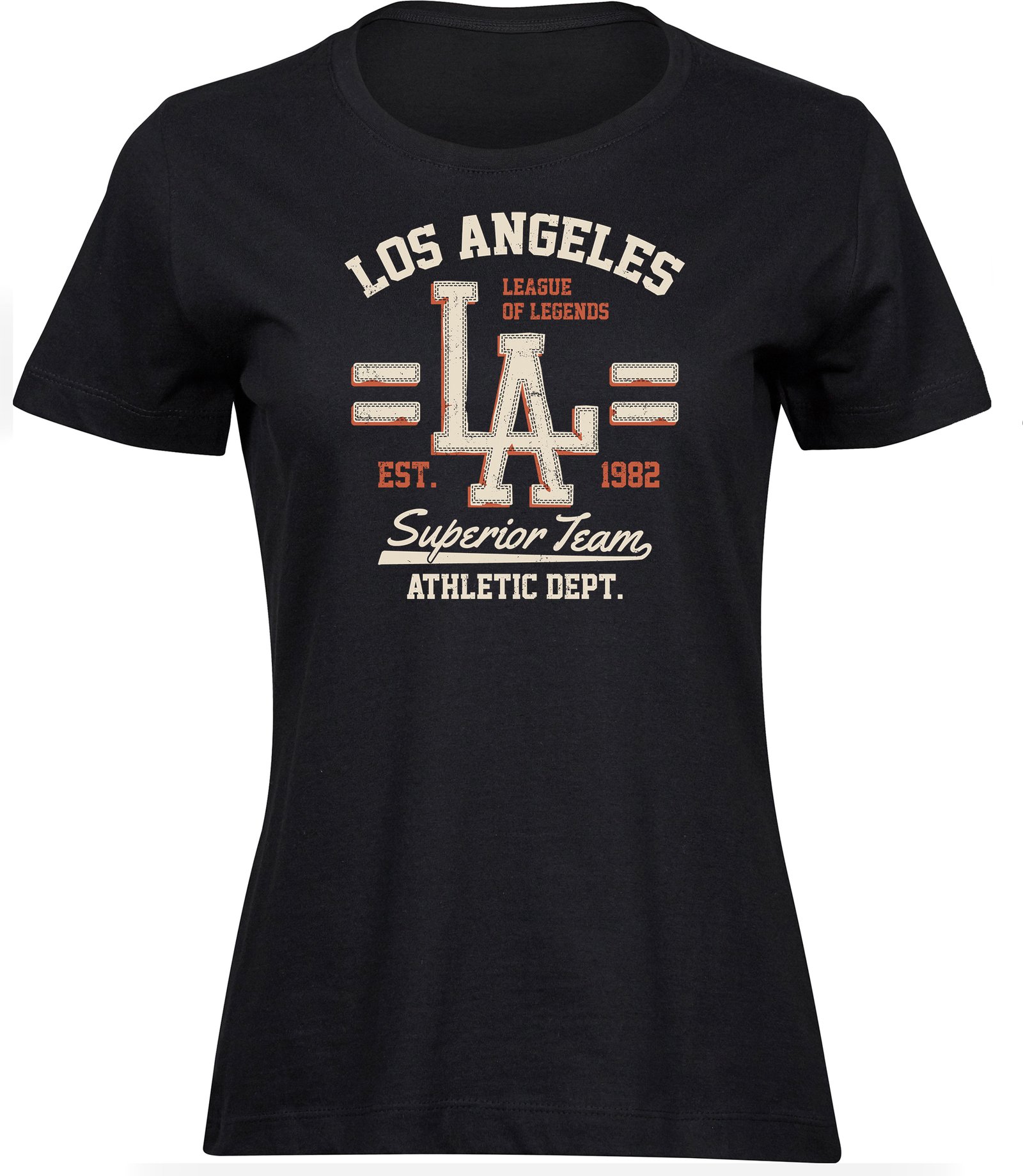 A-185 wb Frauen Damen Baumwolle Schwarz T-shirts Los Angeles LA Legends Freizeit Sommer Geschenk
