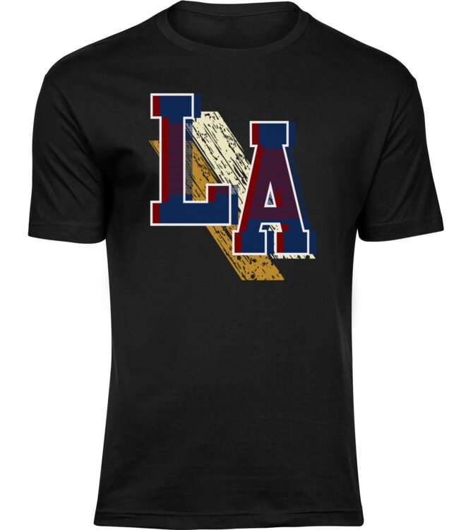 Herren MÄNNER Baumwolle T-shirts LA Freizeit Sommer Geschenk