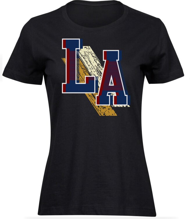 Frauen Damen Baumwolle T-shirts LA Freizeit Sommer Geschenk