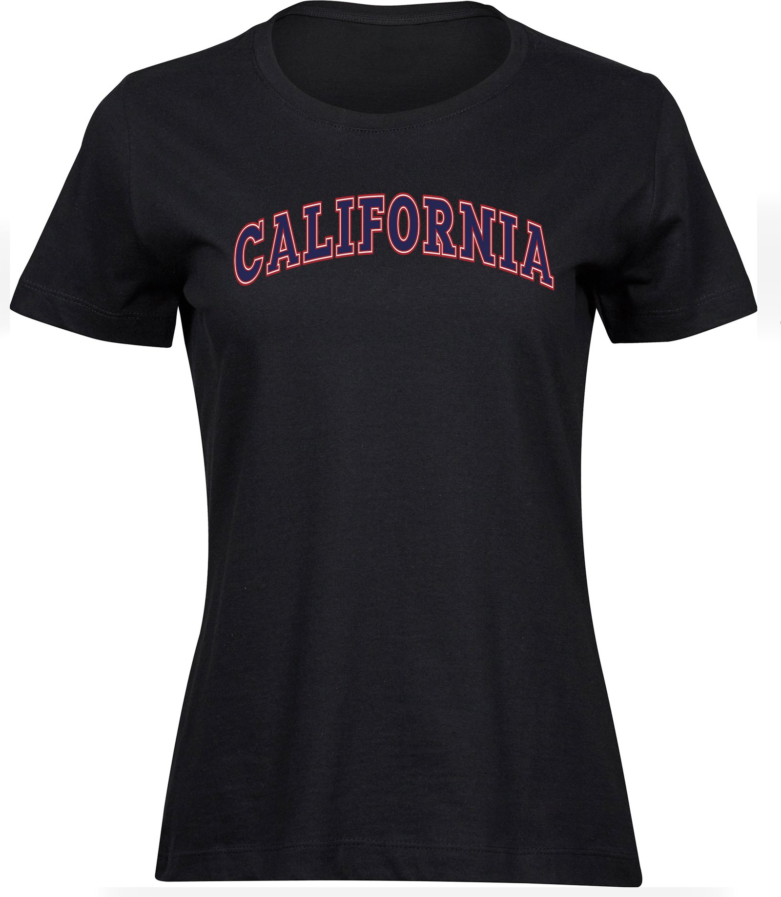 A-52 wb Frauen Damen Baumwolle Schwarz T-shirts California Freizeit, Sommer Geschenk