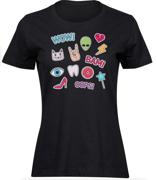 T-Shirts für FRAUEN WOW BAM OOPS