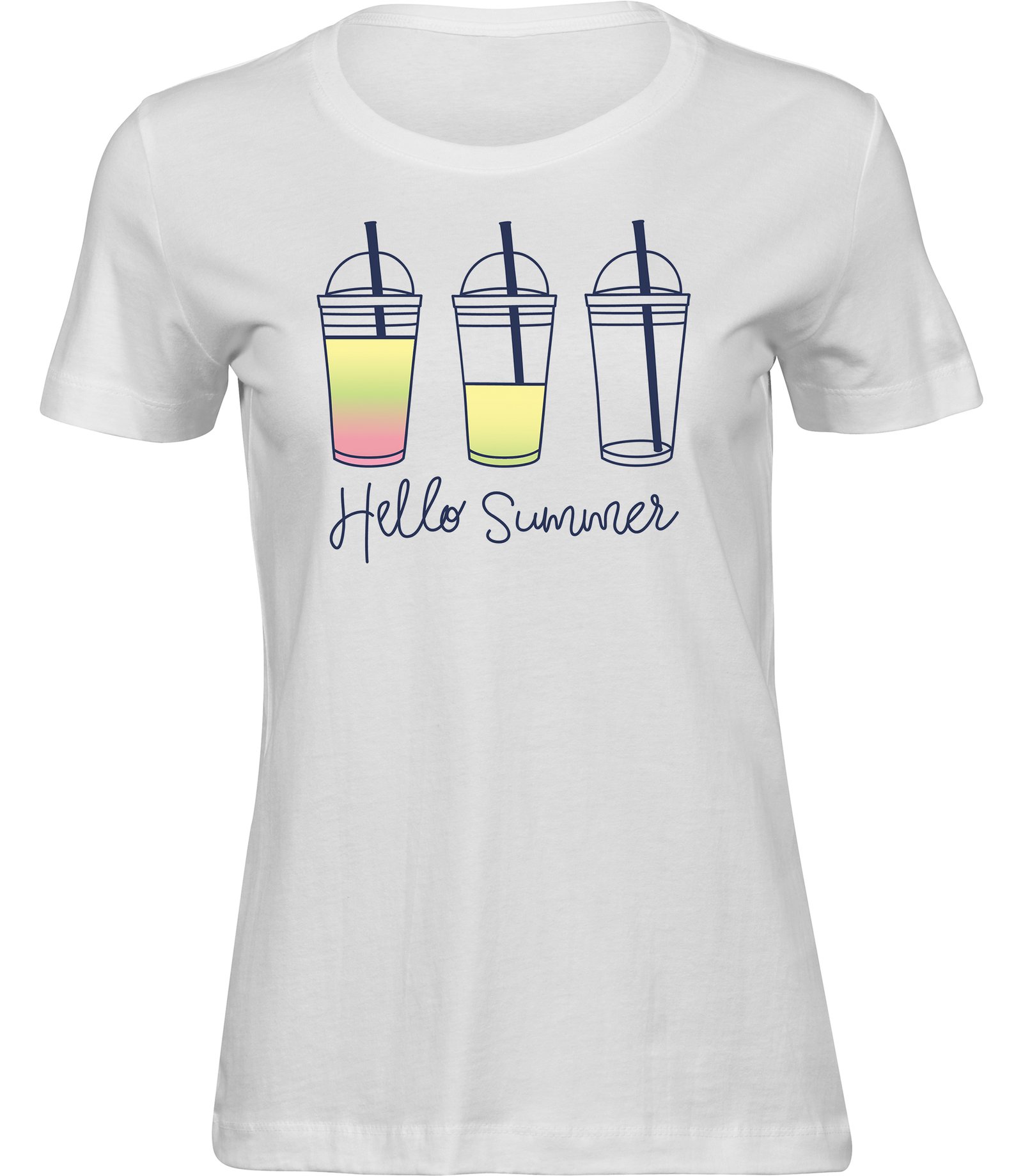 B-131 ww T-Shirts für FRAUEN HELLO SUMMER