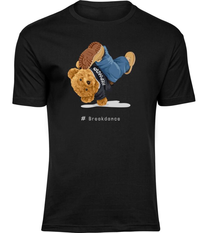 T-Shirts für HERREN TEDDYBÄR BREAKDANCE