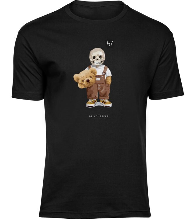 T-Shirts für HERREN TEDDYBÄR SCHÄDEL