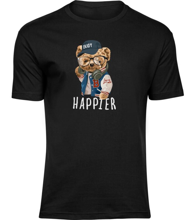 T-Shirts für HERREN TEDDYBÄR HAPPIER