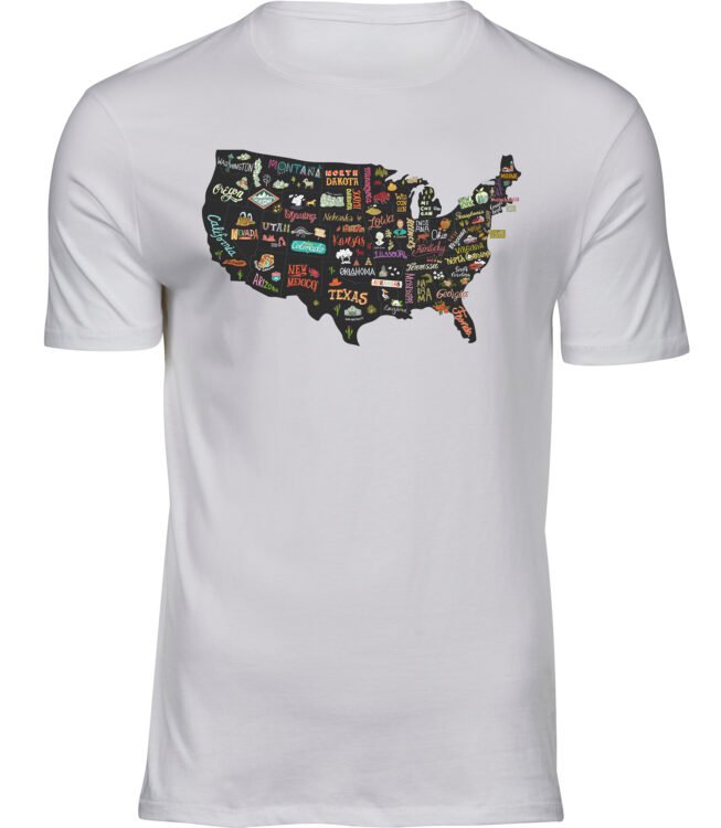 T-Shirts für HERREN USA KARTE