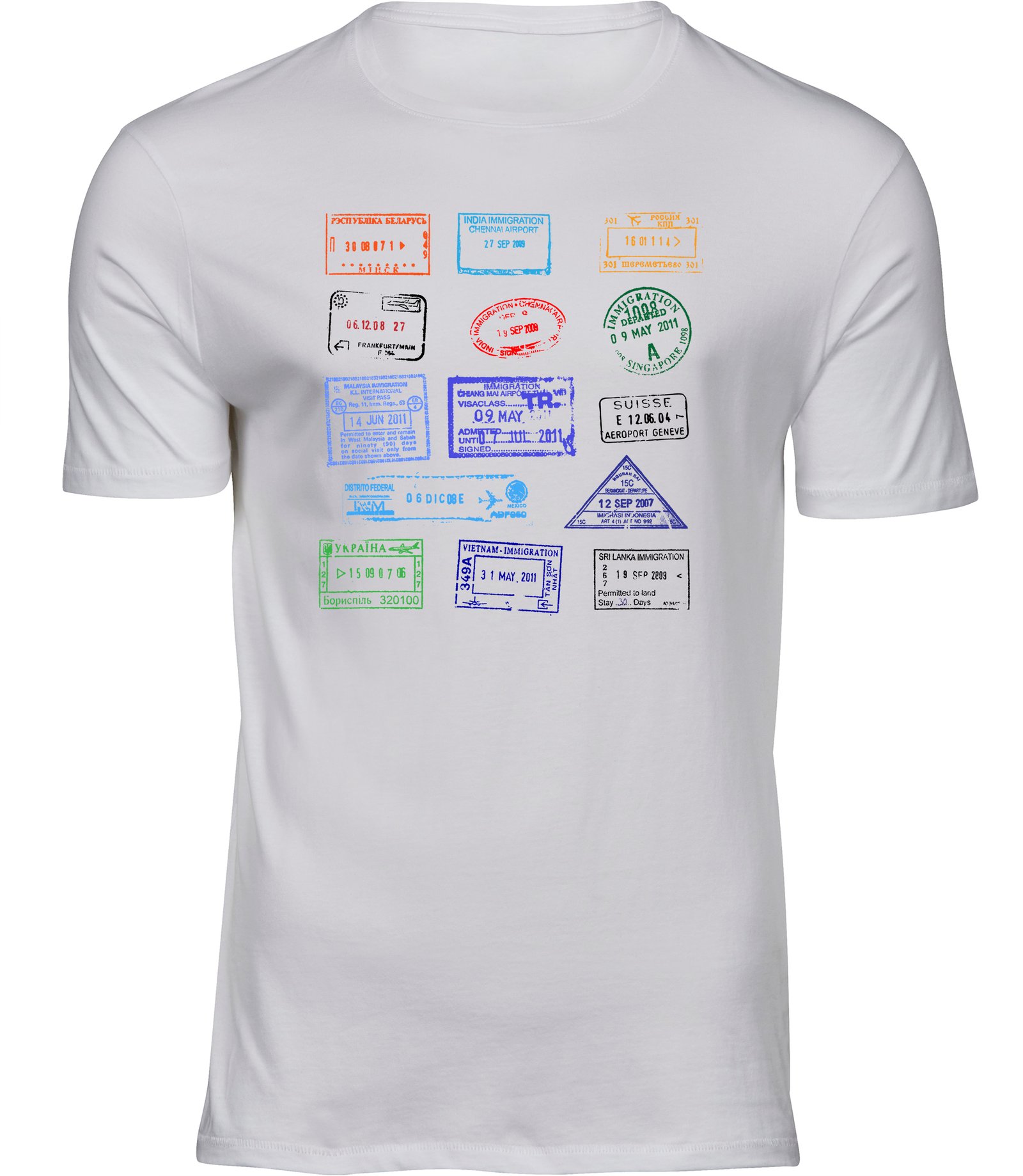 B-91 mw T-Shirts für HERREN VISA STEMPEL RU