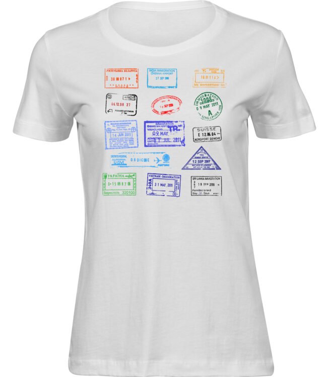 T-Shirts für FRAUEN VISA STEMPEL RU