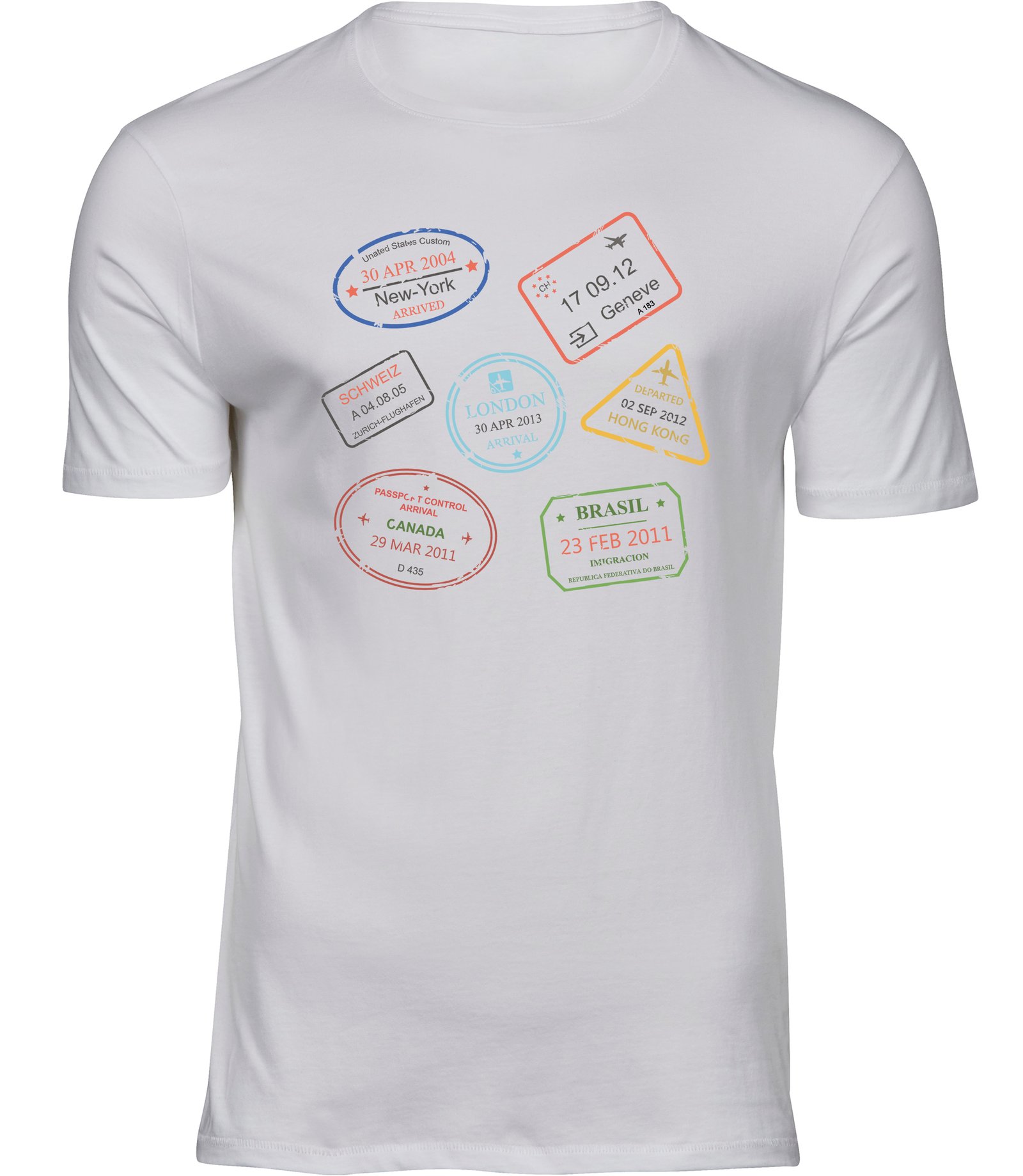 B-98 mw T-Shirts für HERREN VISA STEMPEL