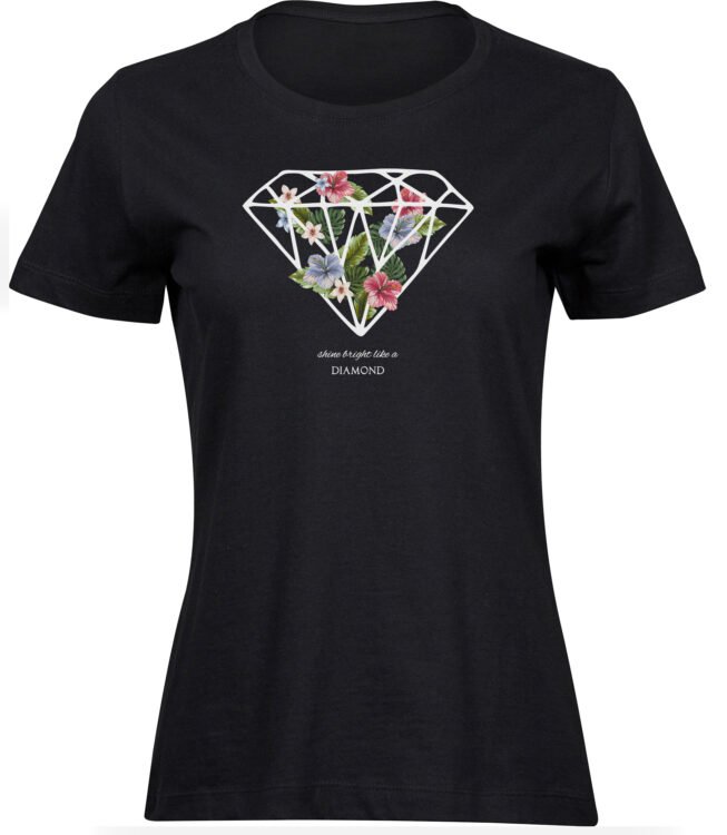 T-Shirts für FRAUEN DIAMANT BLUMEN