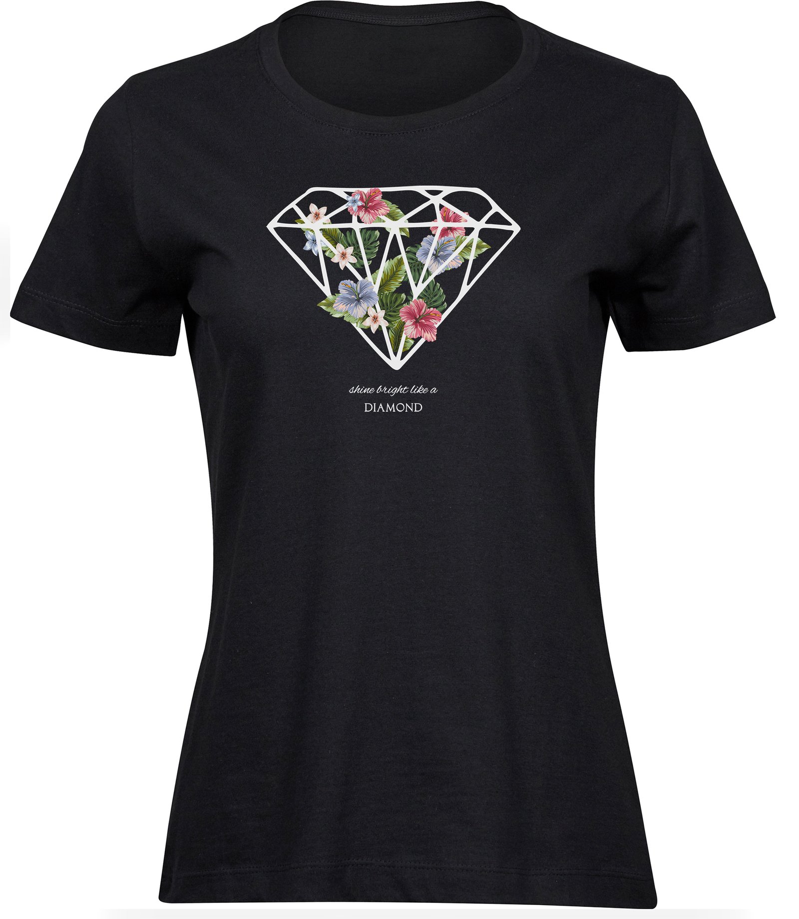 B-99 wb T-Shirts für FRAUEN DIAMANT BLUMEN