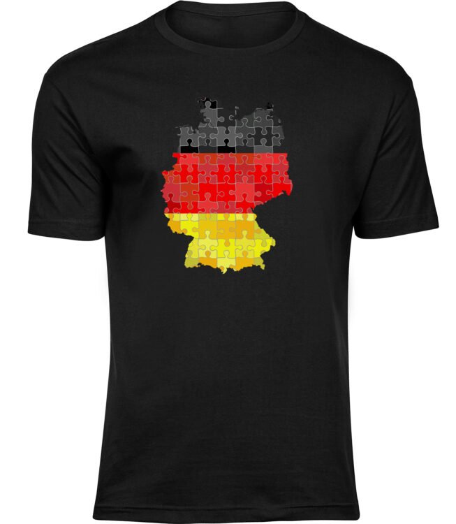 T-Shirts für HERREN DEUTSCH FLAGGE KARTE