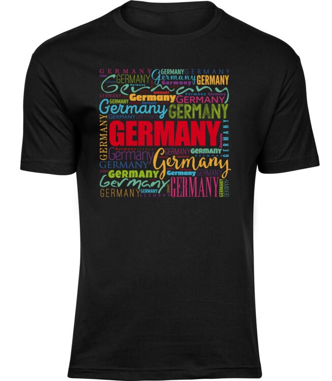 T-Shirts für HERREN GERMANY BUNTE WOLKE