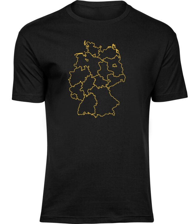 T-Shirts für HERREN DEUTSCH LANDER KARTE