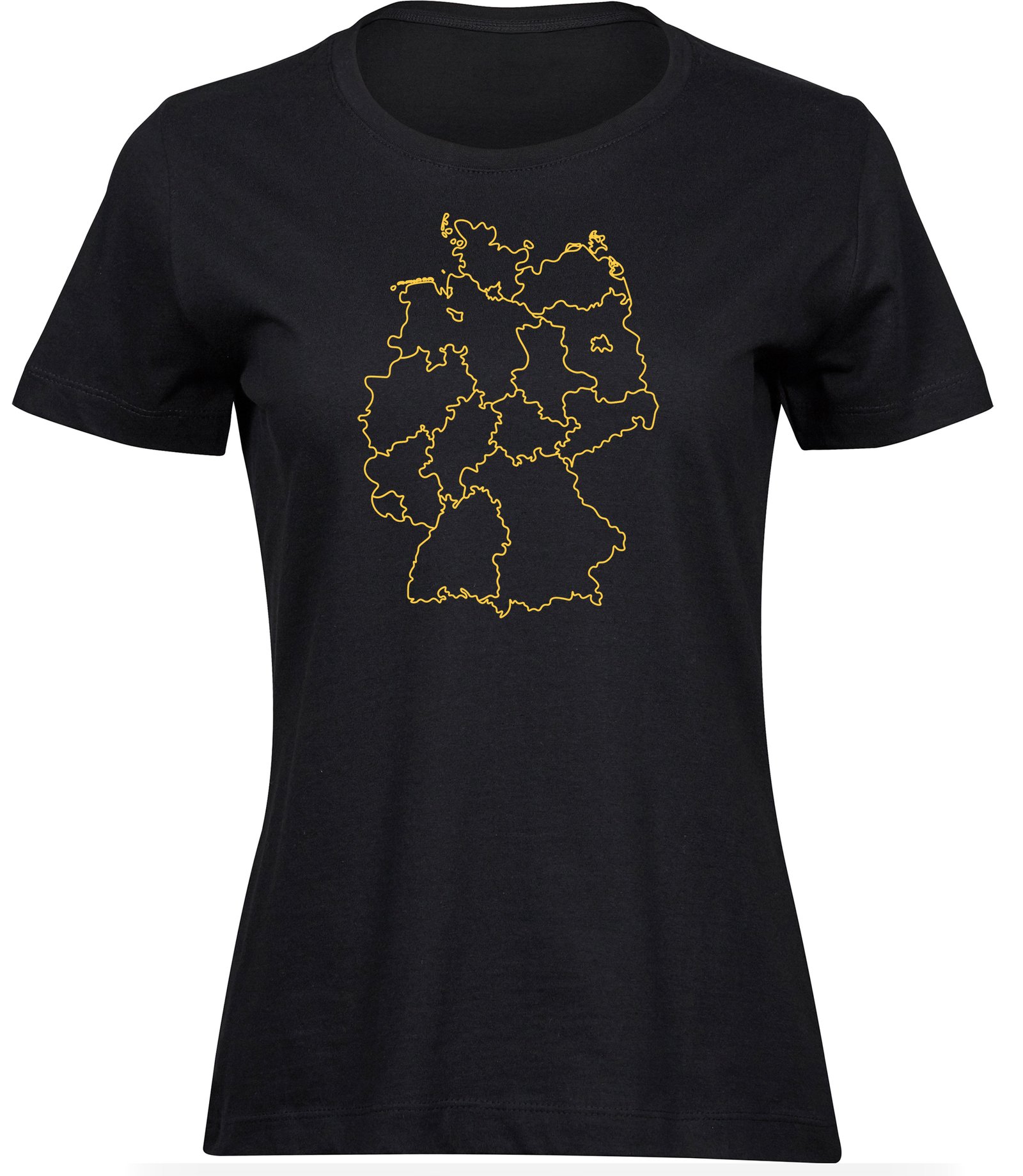 C-133 wb T-Shirts für FRAUEN DEUTSCH LANDER KARTE