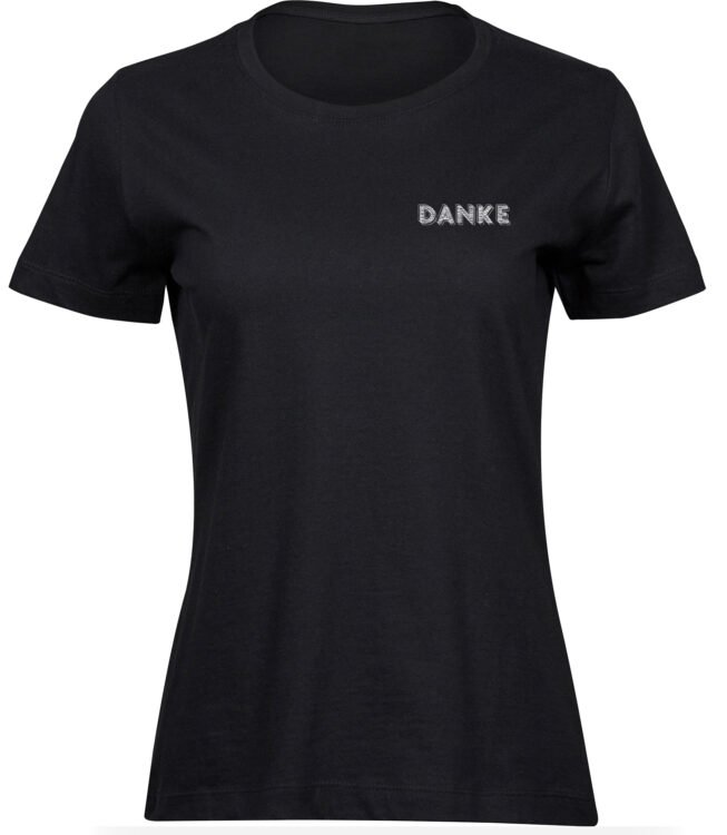 T-Shirts für FRAUEN DANKE SCHRIFTZUG