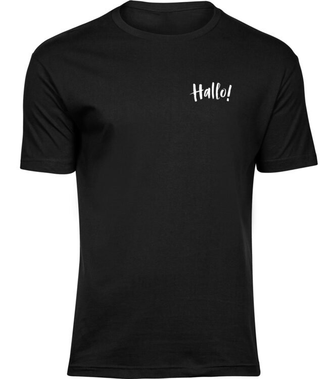 T-Shirts für HERREN HALLO SCHRIFTZUG