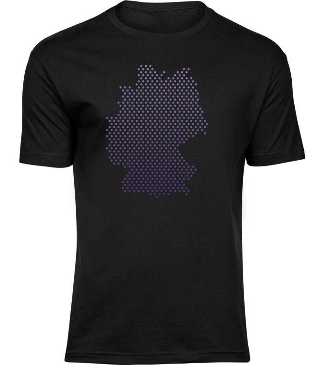 T-Shirts für HERREN DEUTSCH VIOLETT KARTE