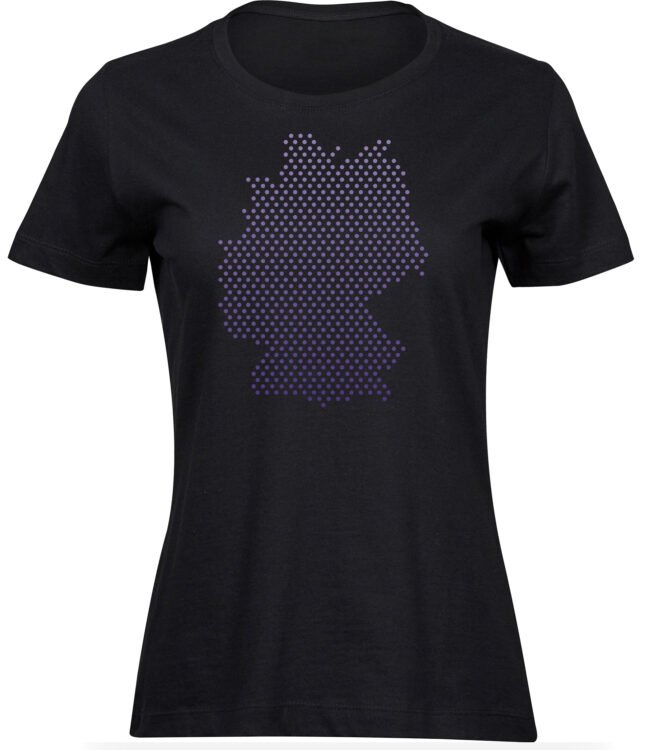 T-Shirts für FRAUEN DEUTSCH VIOLETT KARTE