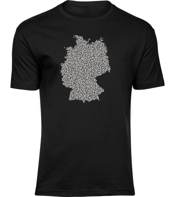 T-Shirts für HERREN DEUTSCH PUNKT KARTE