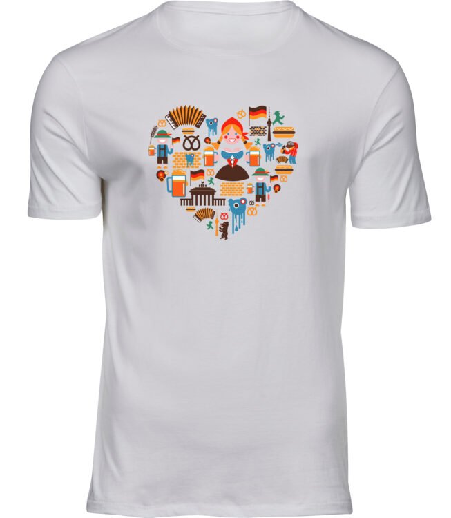 T-Shirts für HERREN DEUTSCH SYMBOLE HERZ