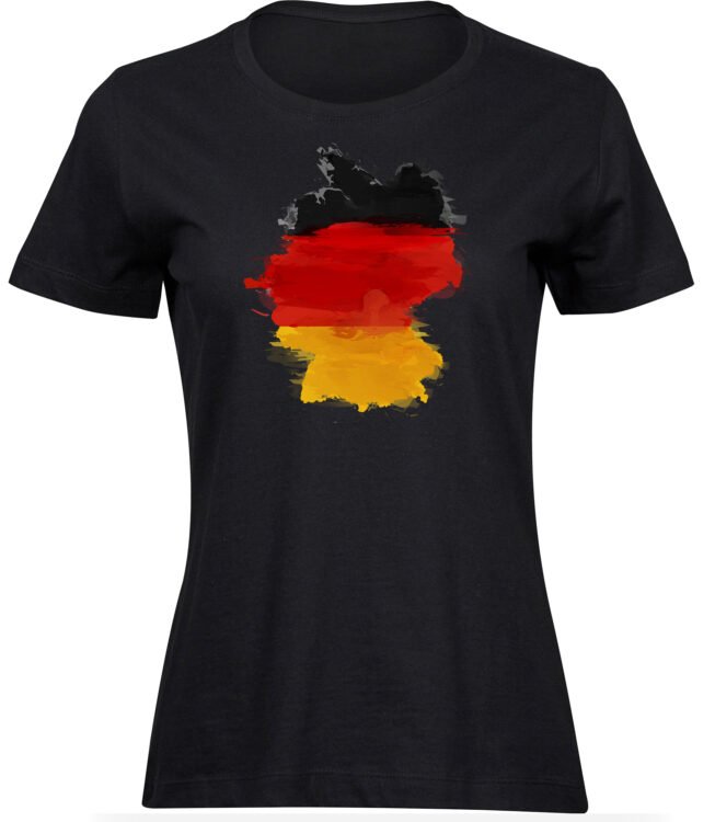 T-Shirts für FRAUEN DEUTSCH PINSEL KARTE