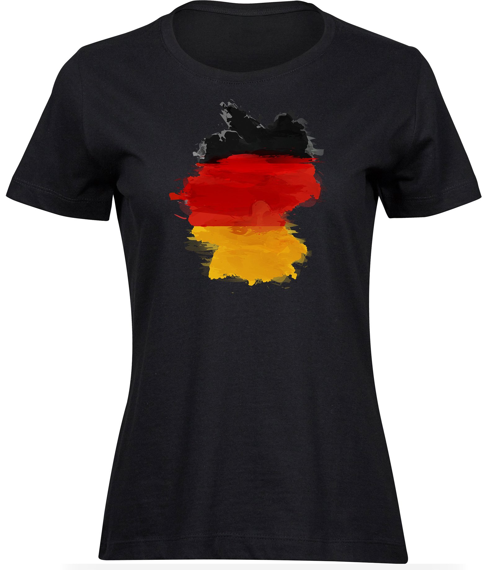C-66 wb T-Shirts für FRAUEN DEUTSCH PINSEL KARTE