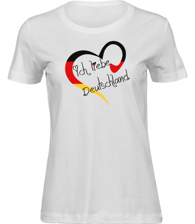 T-Shirts für FRAUEN ICH LIEBE DEUTSCHLAND