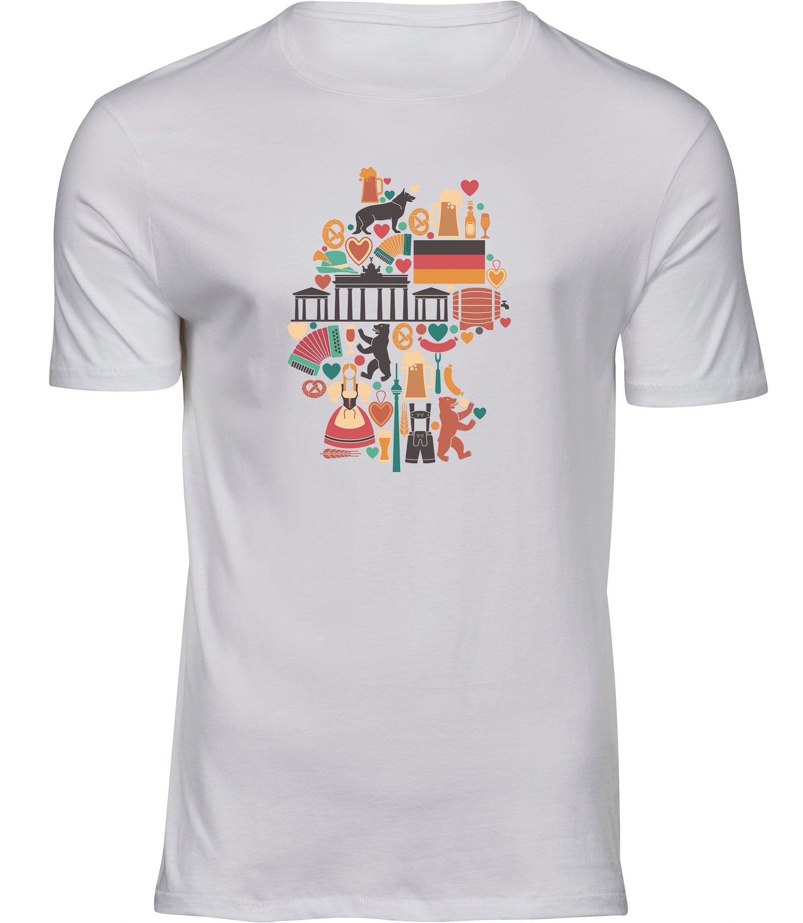 C-86 mw T-Shirts für HERREN DEUTSCH SYMBOLE KARTE