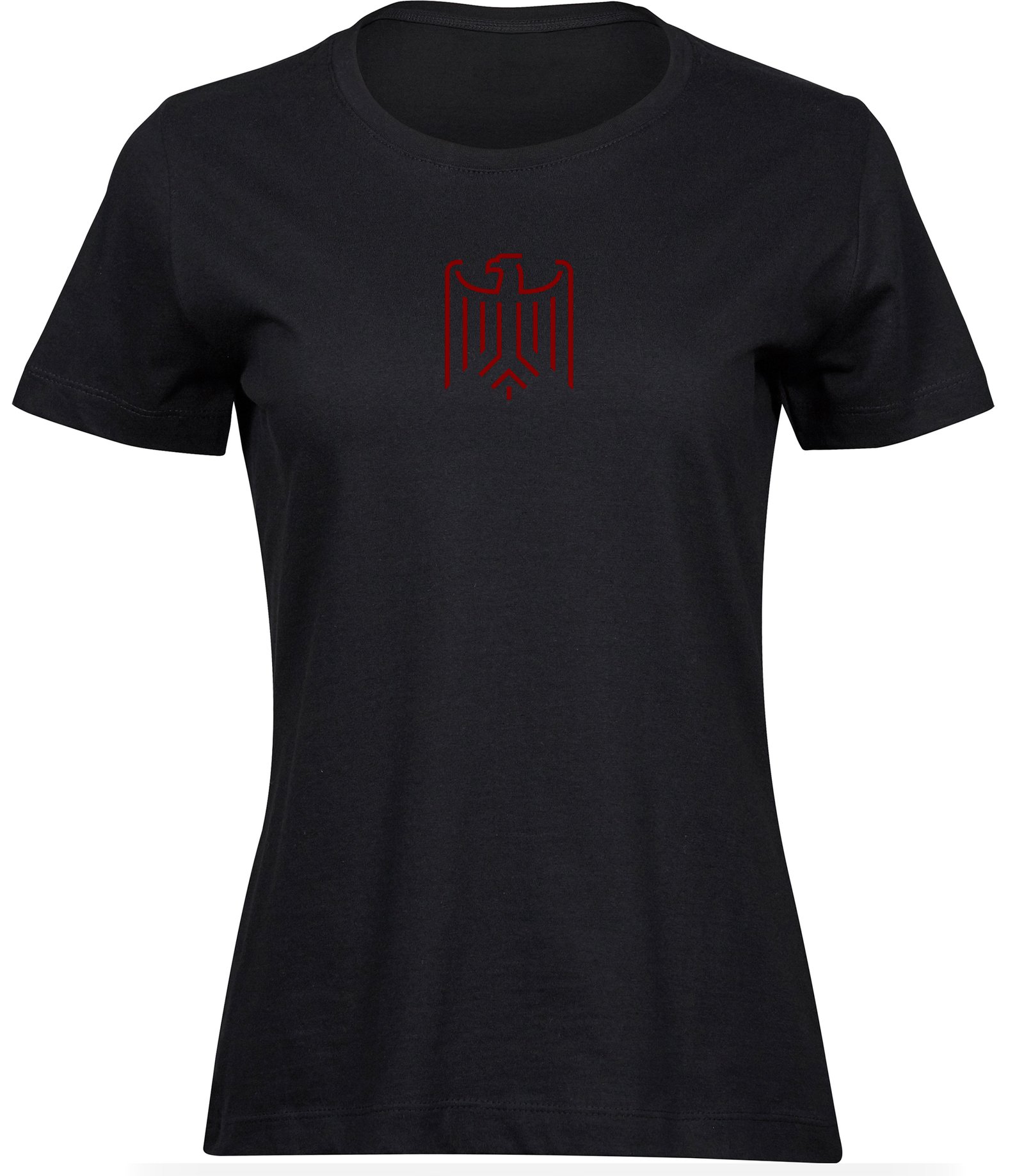 C-91 wb T-Shirts für FRAUEN WAPPEN ADLER BORDO