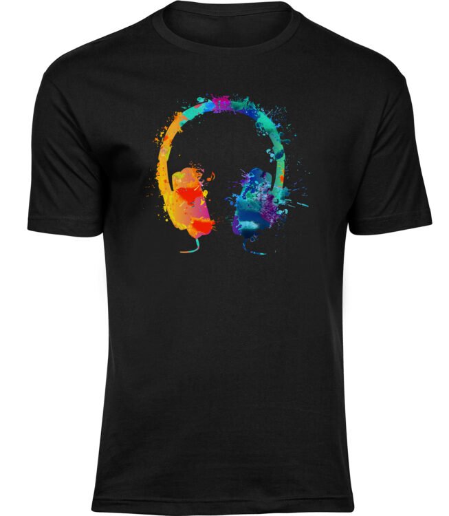 T-Shirts für HERREN BUNTE KOPFHÖRERT-Shirts für HERREN BUNTE KOPFHÖRERT-Shirts für HERREN BUNTE KOPFHÖRER