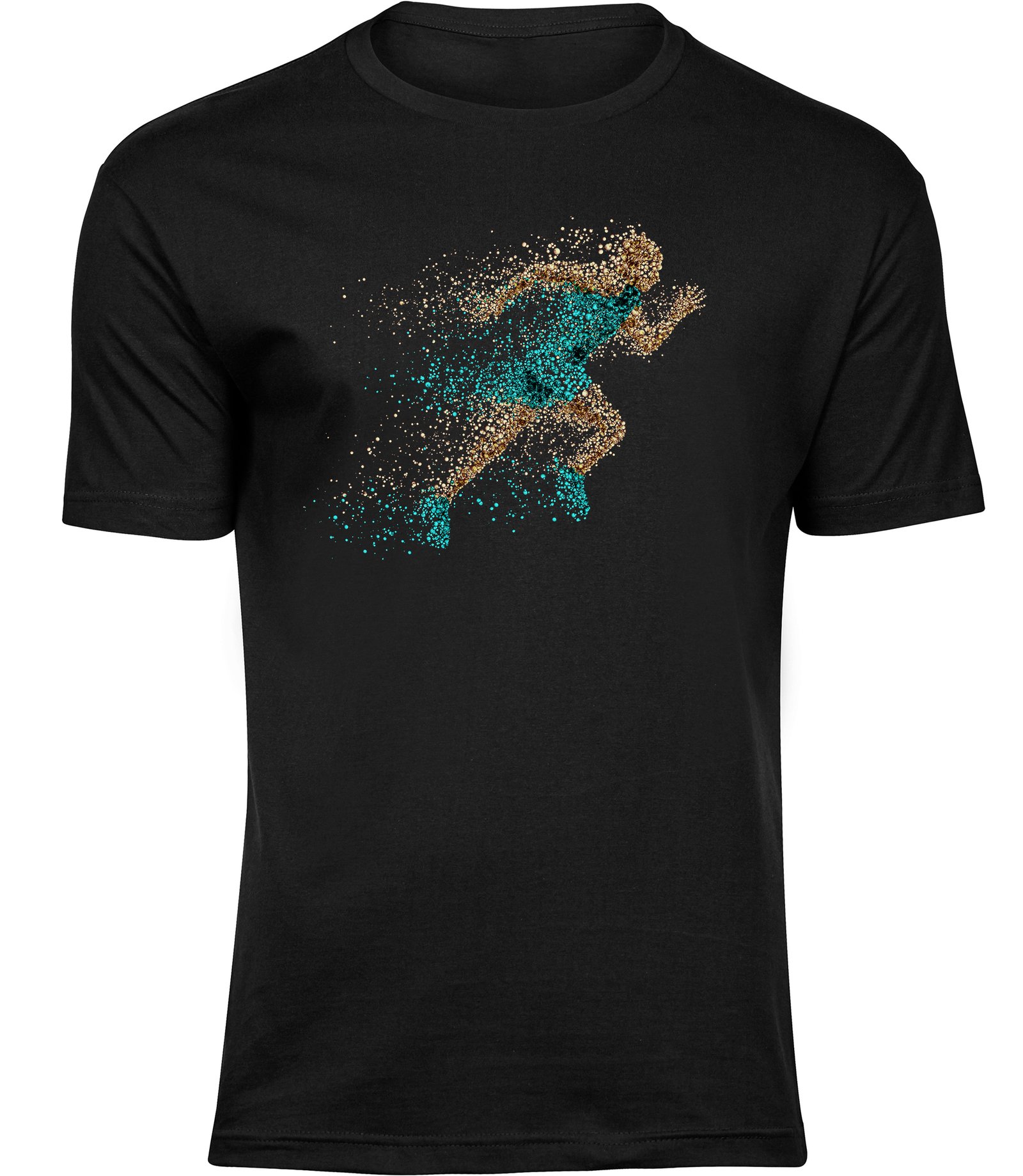 D-64 mb T-Shirts für HERREN LAUFEND TROPFEN