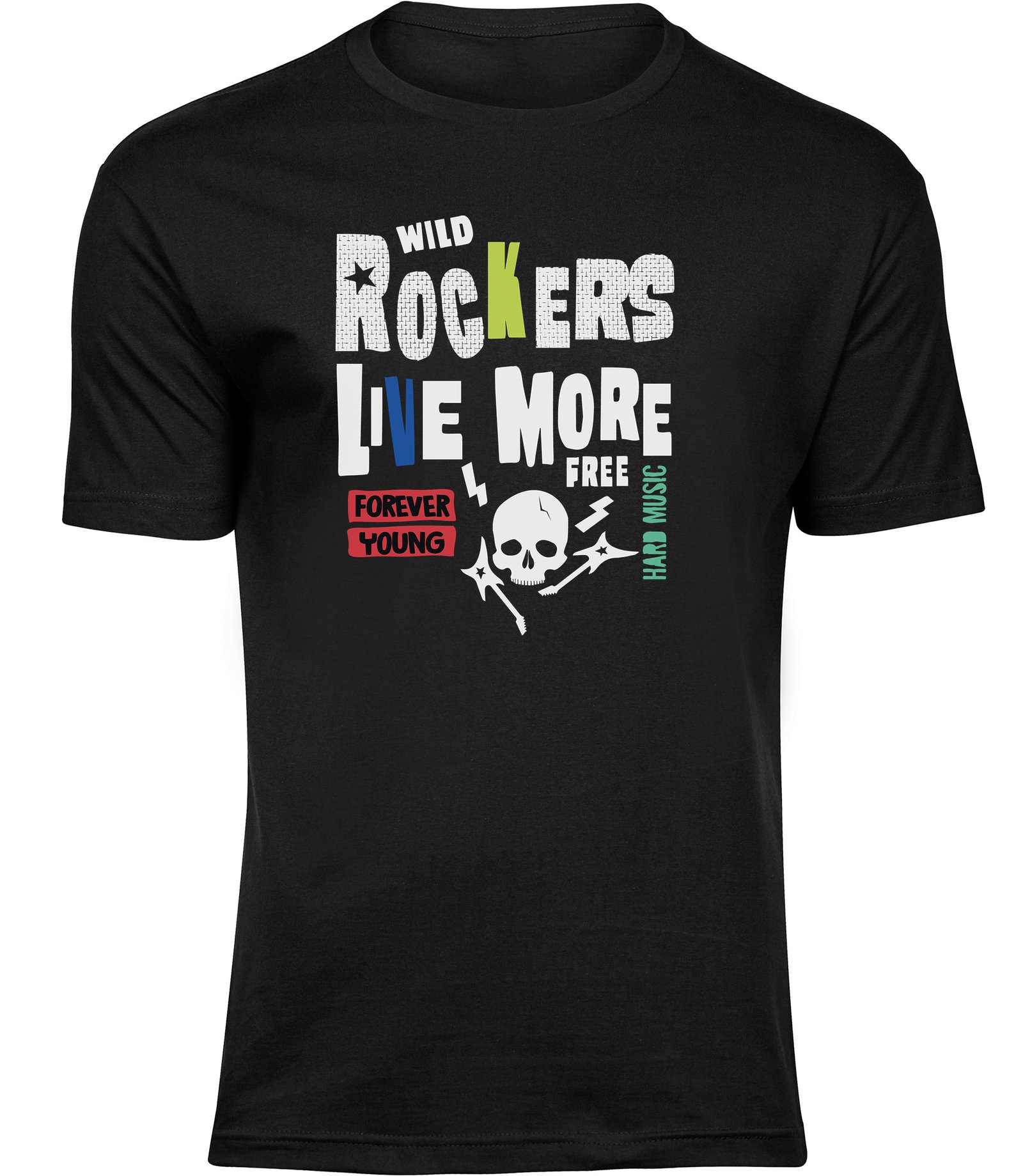 D-84 mb T-Shirts für HERREN WILD ROCKERS