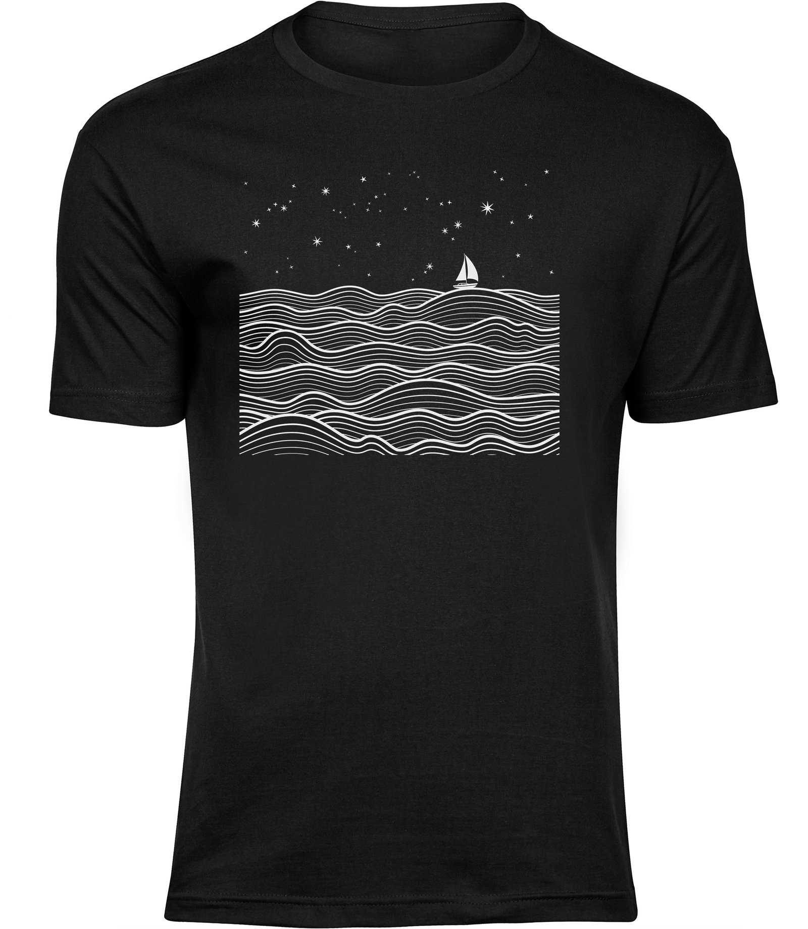 E-1-0 mb T-Shirts für HERREN NACHT MEER