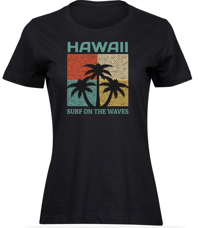 T-Shirts für FRAUEN PALMENMUSTER