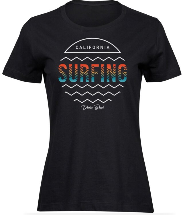 T-Shirts für FRAUEN SURFING SCHRIFTZUG
