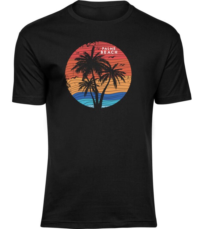 T-Shirts für HERREN RETRO PALMS BEACH