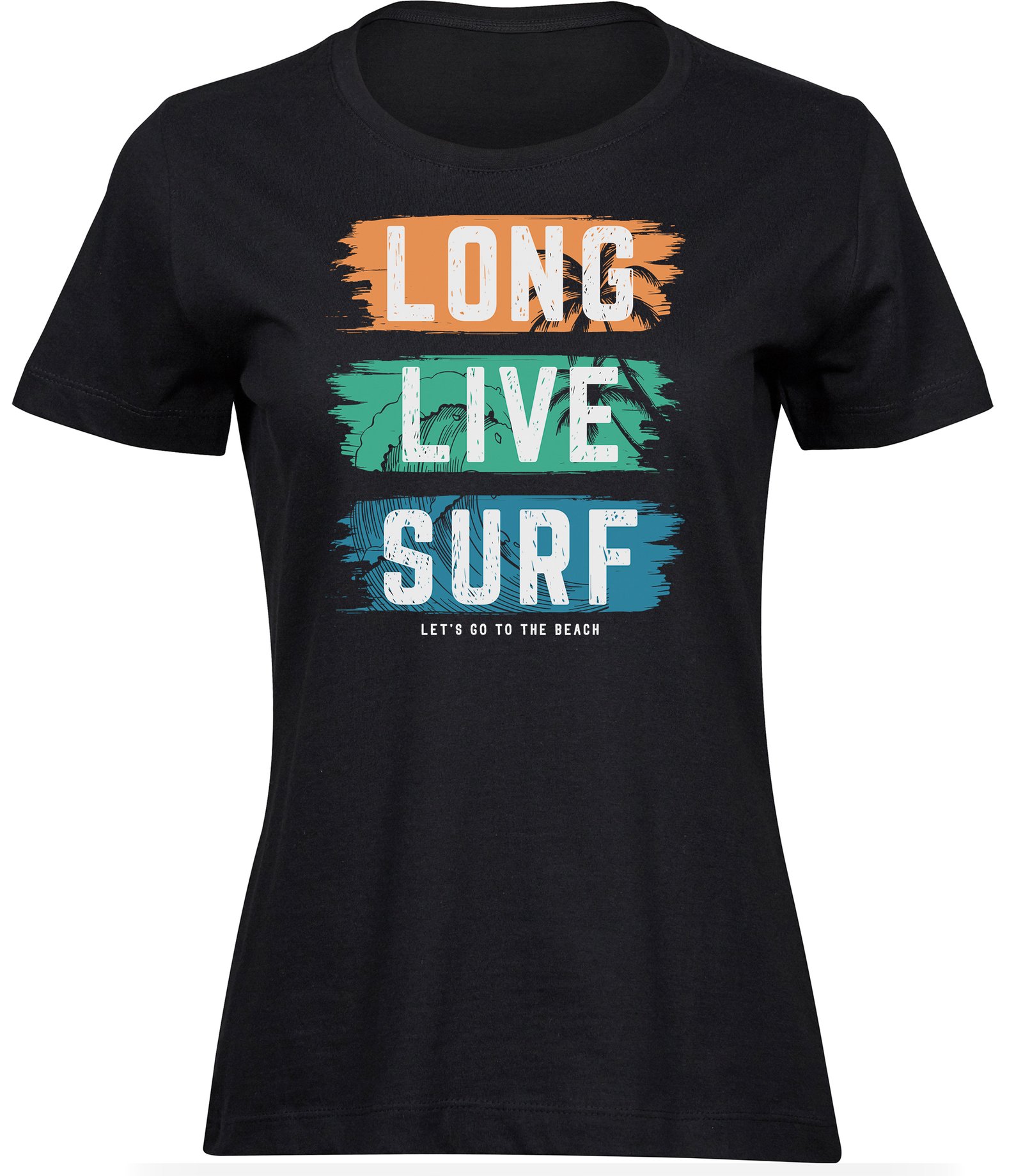 E-87 wb T-Shirts für FRAUEN LONG LIVE SURF