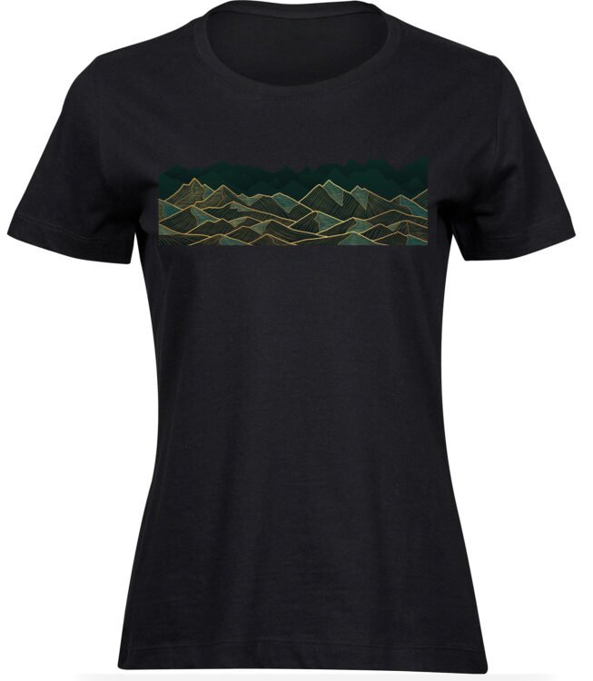 T-Shirts für FRAUEN GOLD BERGE