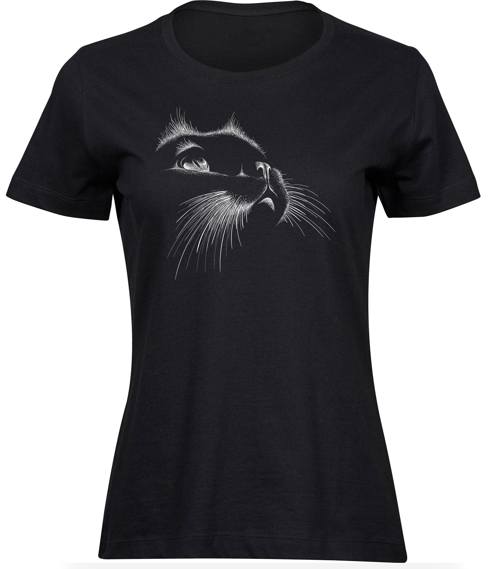G-13 wb T-Shirts für FRAUEN KATZE WARTET