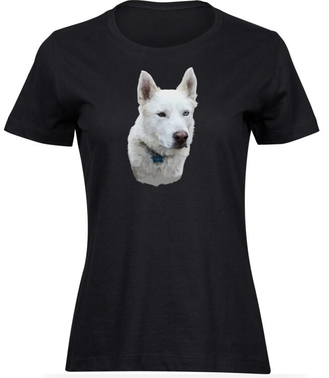 T-Shirts für FRAUEN WEIßER HUSKY