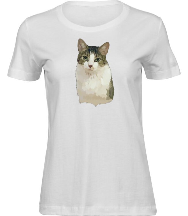 T-Shirts für FRAUEN SCHÖNE KATZE