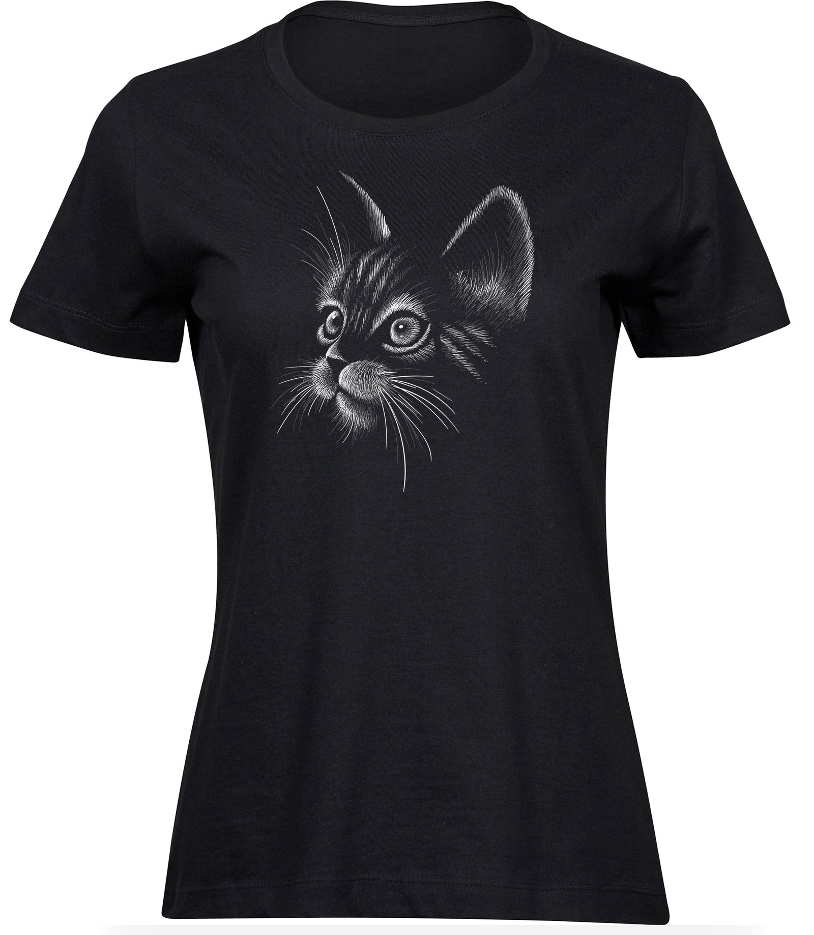 Katzengesichts-T-Shirt für frauen damen, Haustierkatze T-Shirts für FRAUEN KÄTZCHENGESICHT