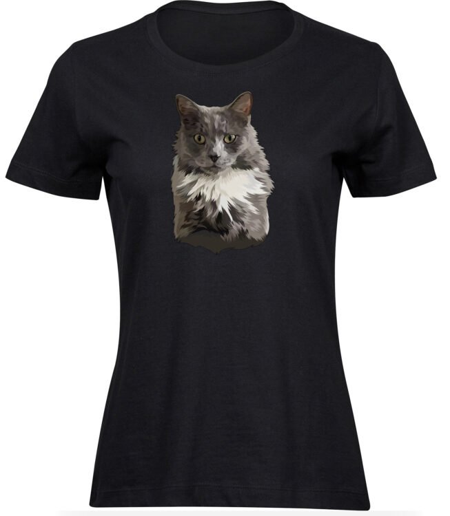 T-Shirts für FRAUEN GRAUE KATZE